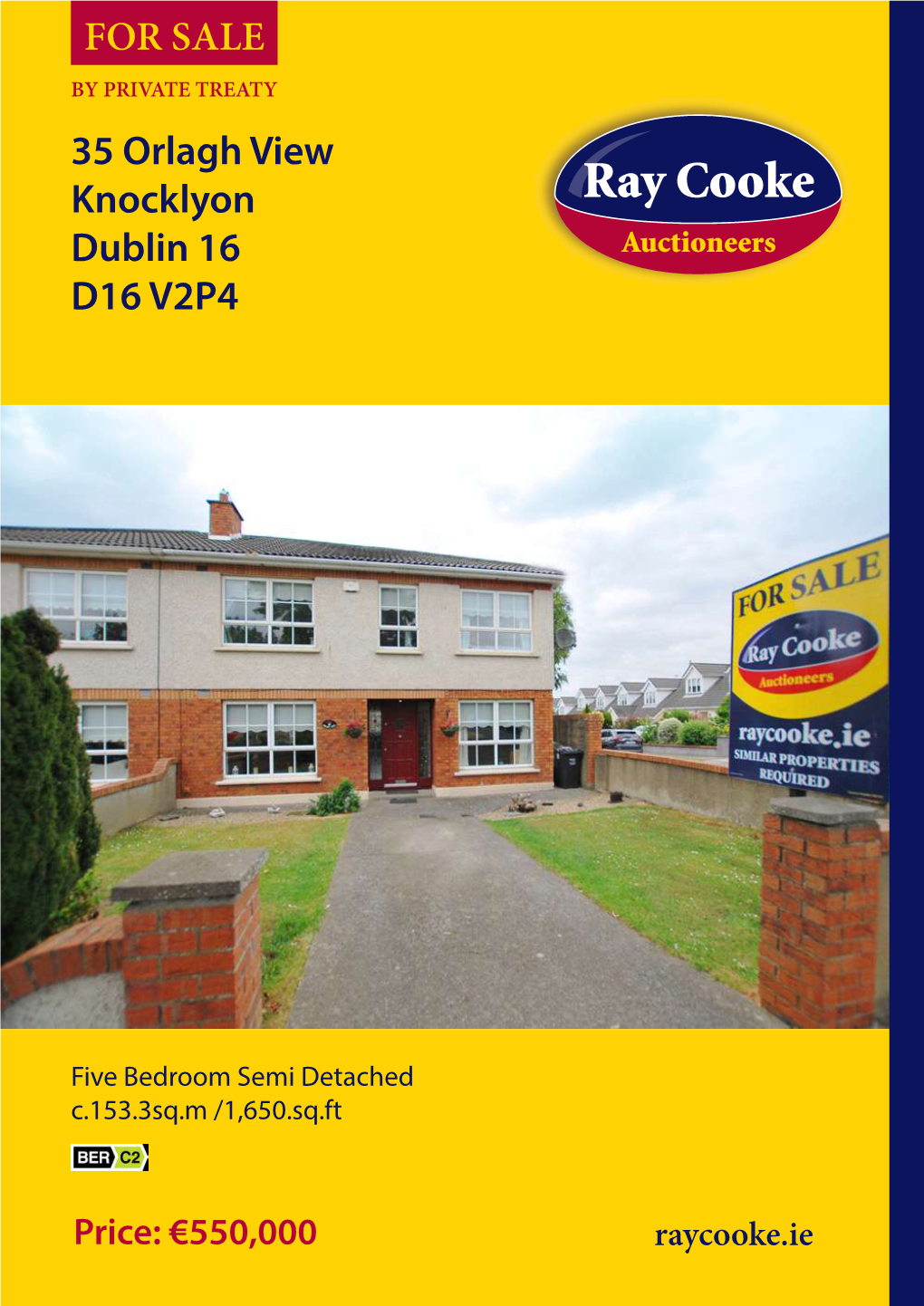 35 Orlagh View Knocklyon Dublin 16 D16 V2P4 for SALE