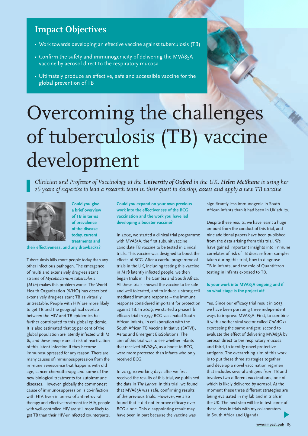 TB Vaccine Development