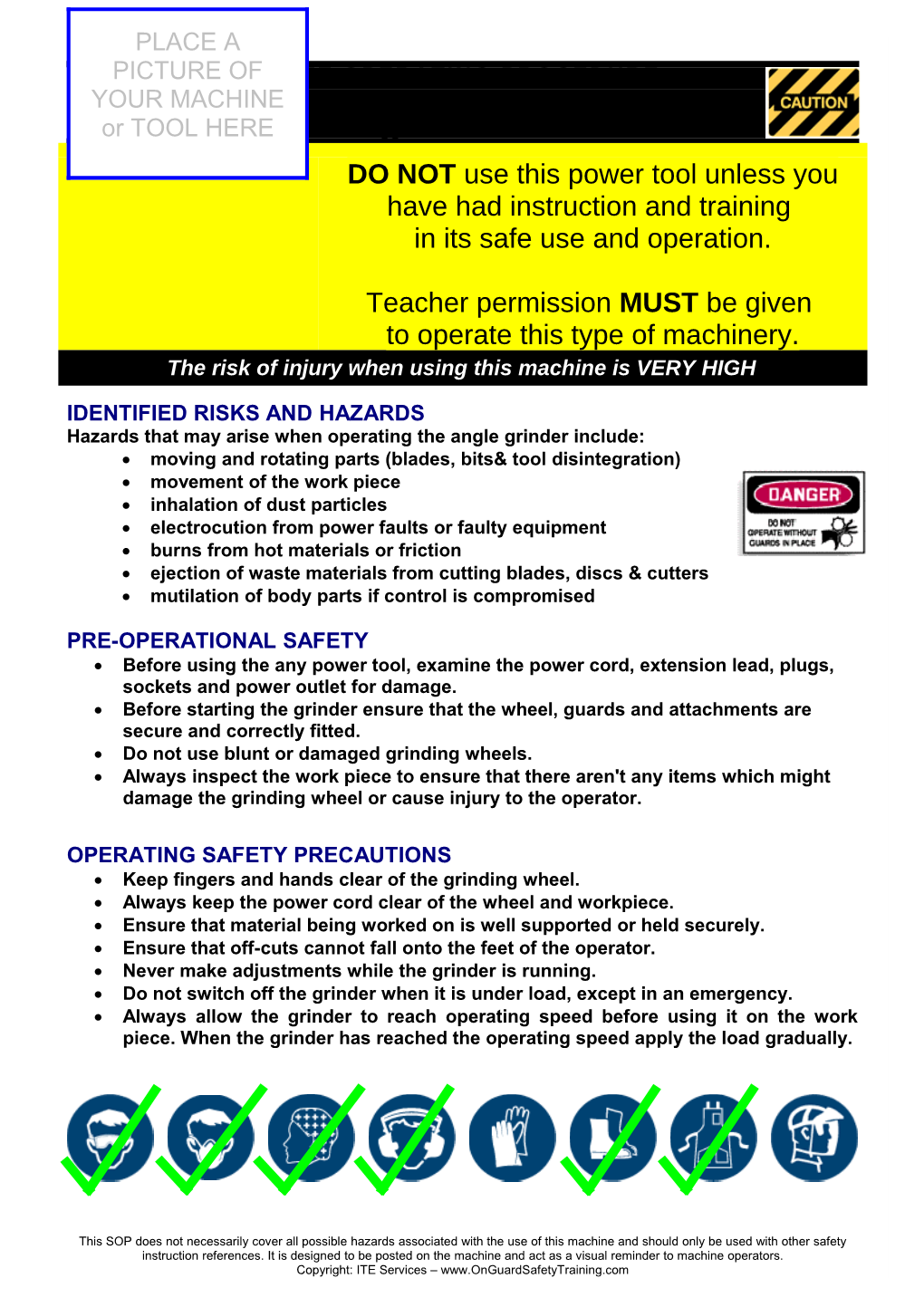 Safety Operating Procedure s9