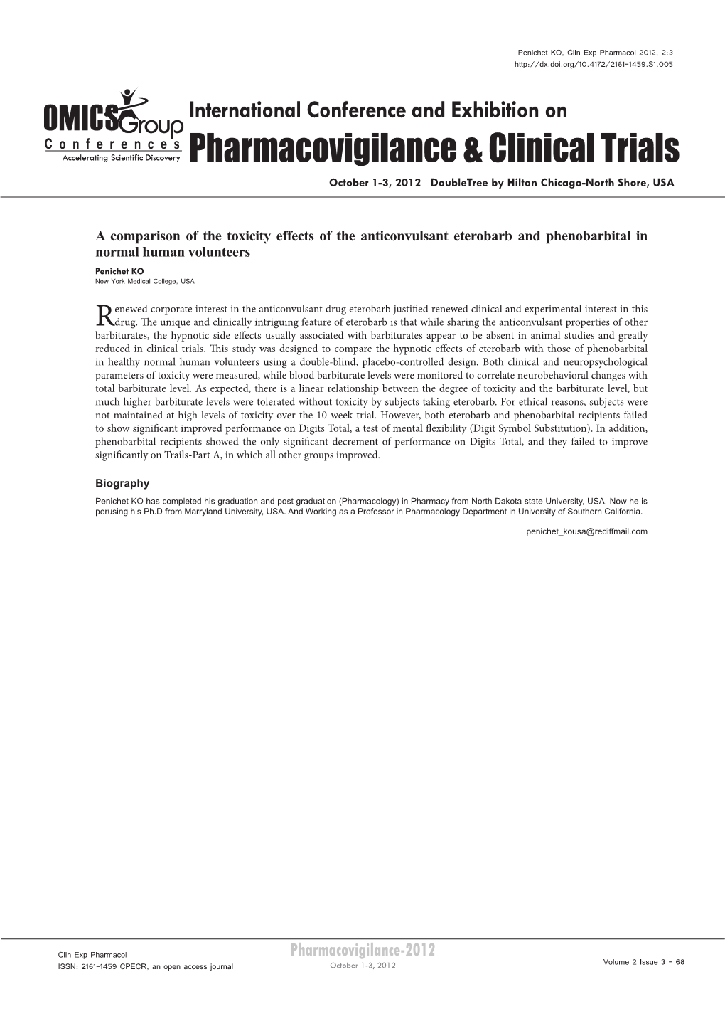 Pharmacovigilance & Clinical Trials