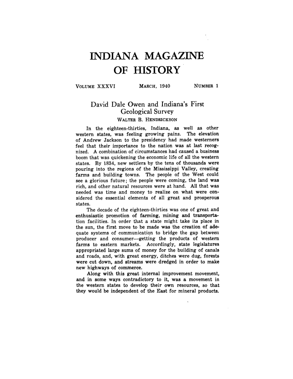 Indiana Magazine of History