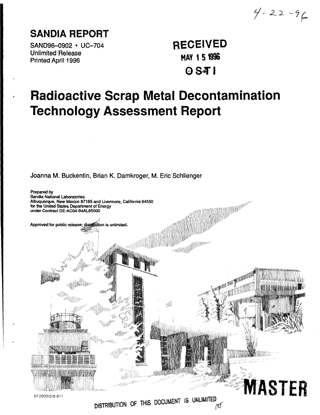 MASTE DISTRIBUTION of THIS DOCUMENT IS (MMB Issued by Sandia National Laboratories, Operated for the United States Department of Energy by Sandia Corporation