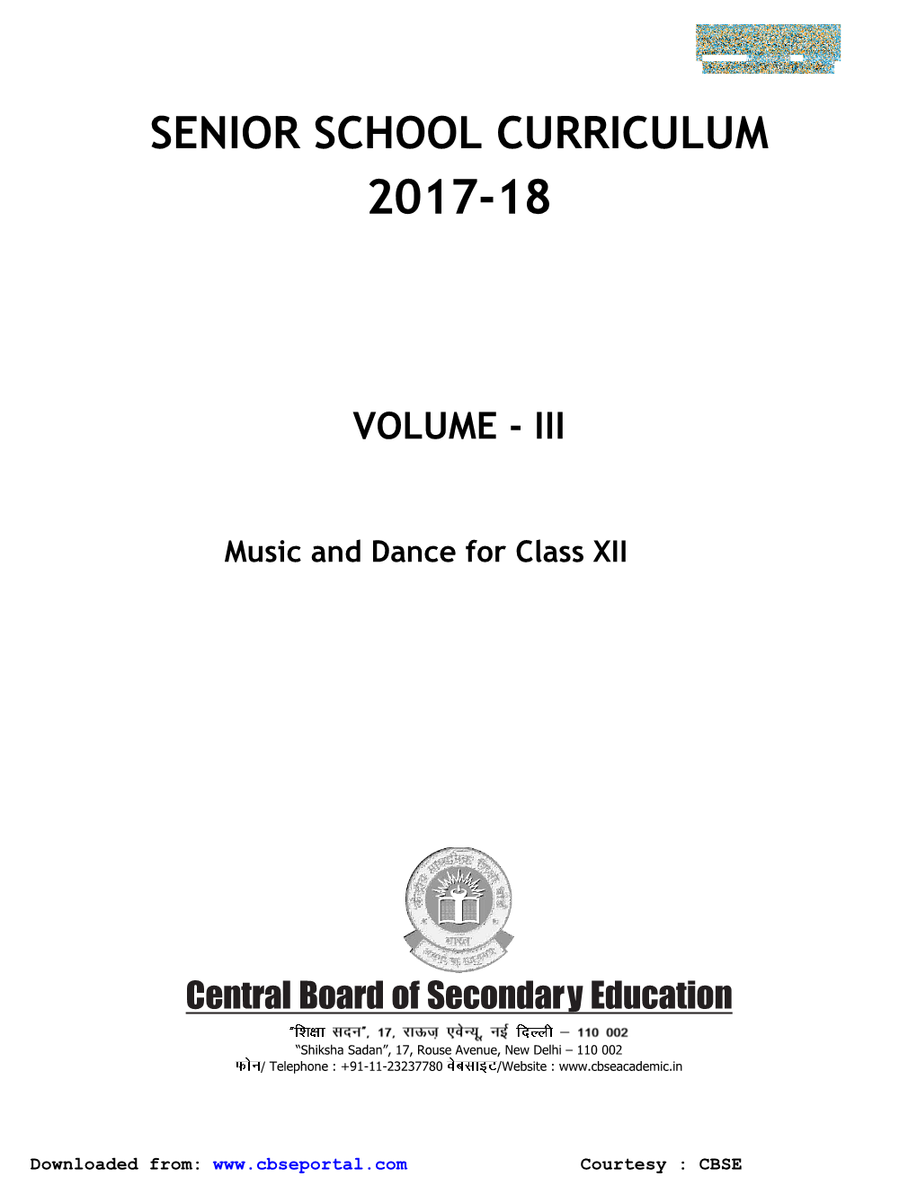 Senior School Curriculum 2017-18