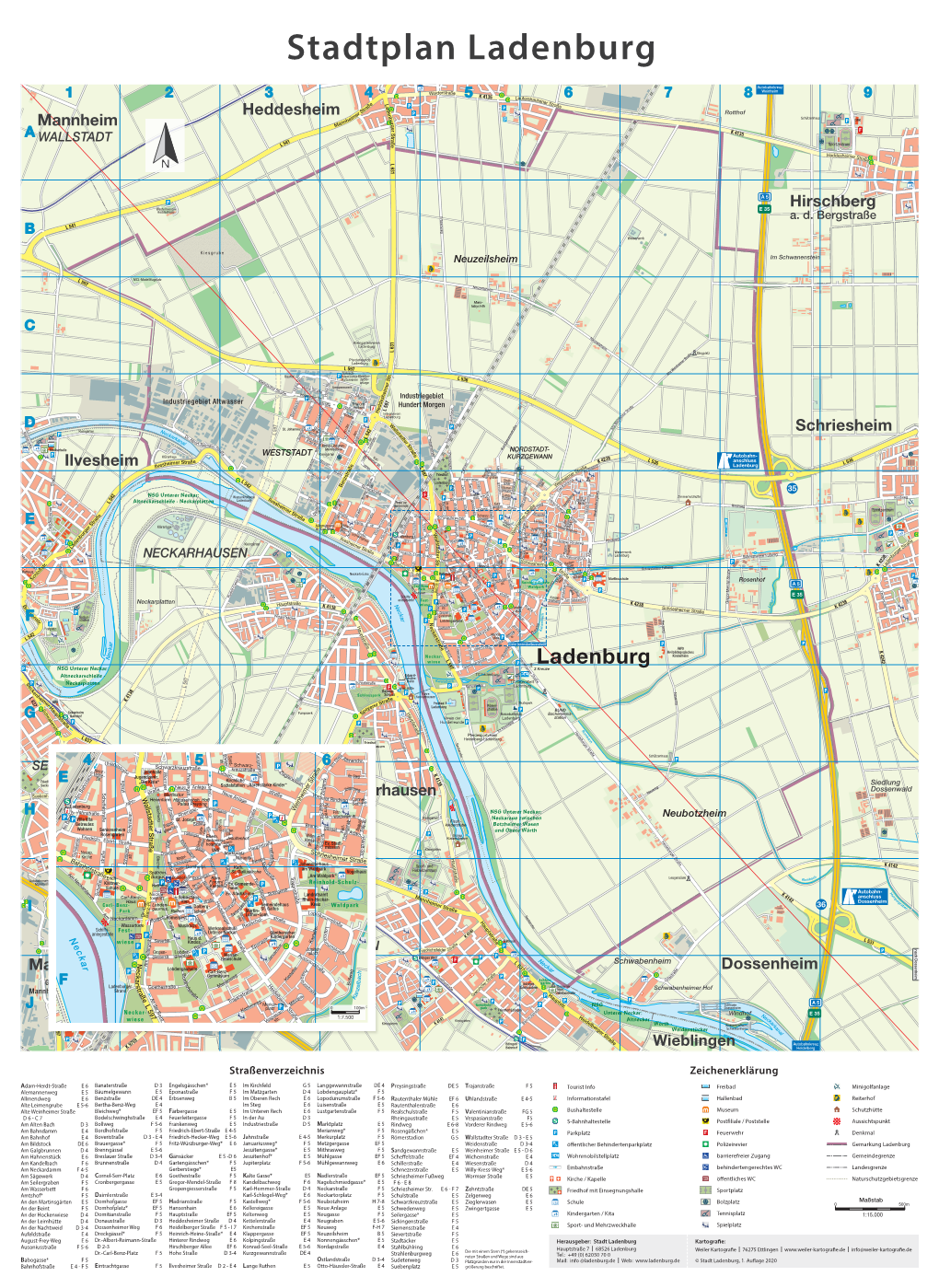 Stadtplan Ladenburg
