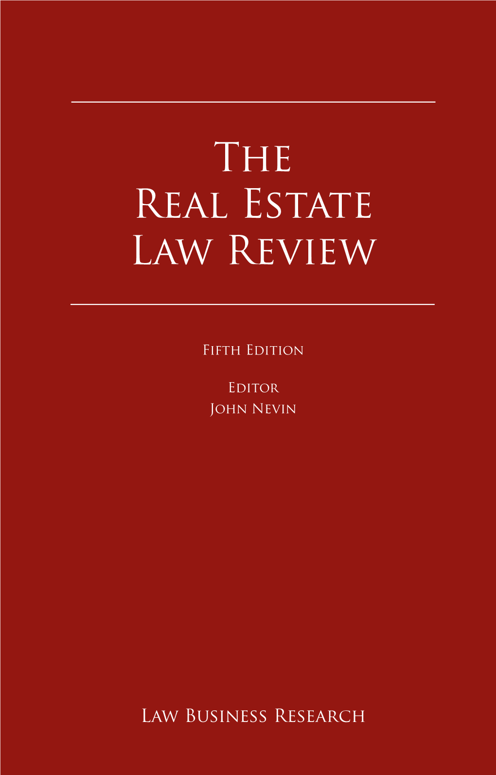 The Real Estate Law Review