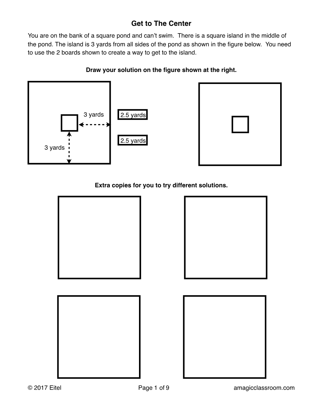 Get to the Center Puzzle