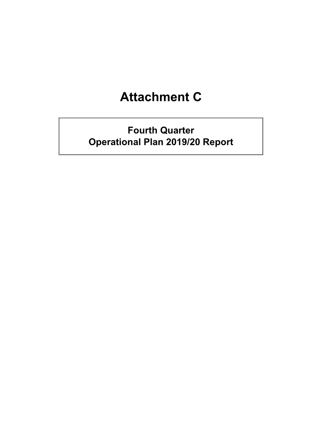 Attachment C