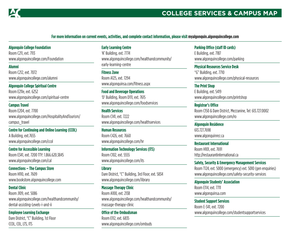 College Services & Campus