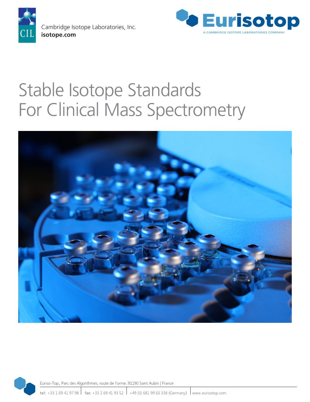 Catalog Stable Isotope Standards for Clinical Mass Spectrometry