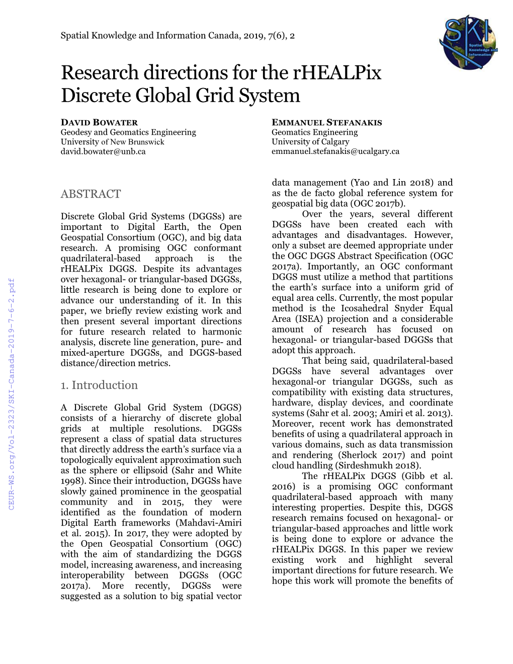 Research Directions for the Rhealpix Discrete Global Grid System