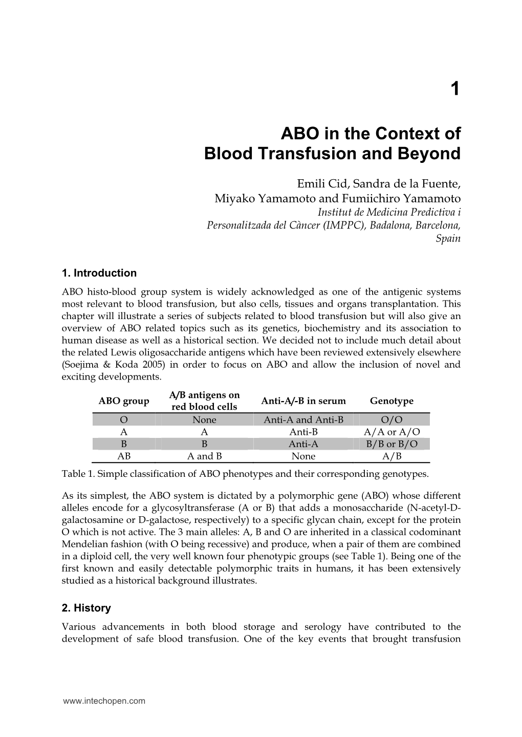 ABO in the Context of Blood Transfusion and Beyond