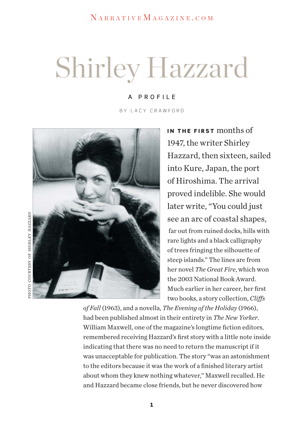 Shirley Hazzard