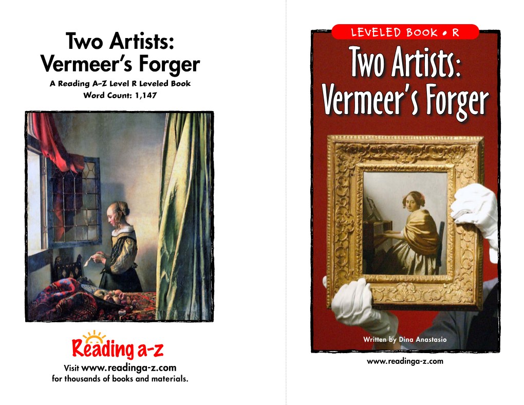 Two Artists: Vermeer's Forger