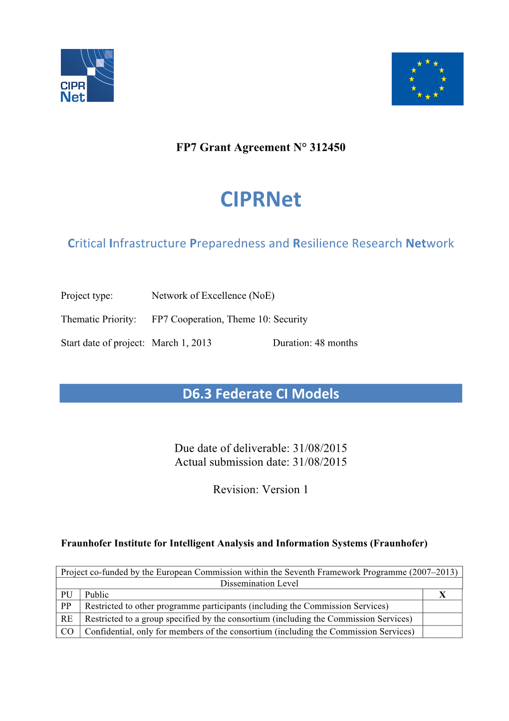 Ciprnet Deliverable D6.3