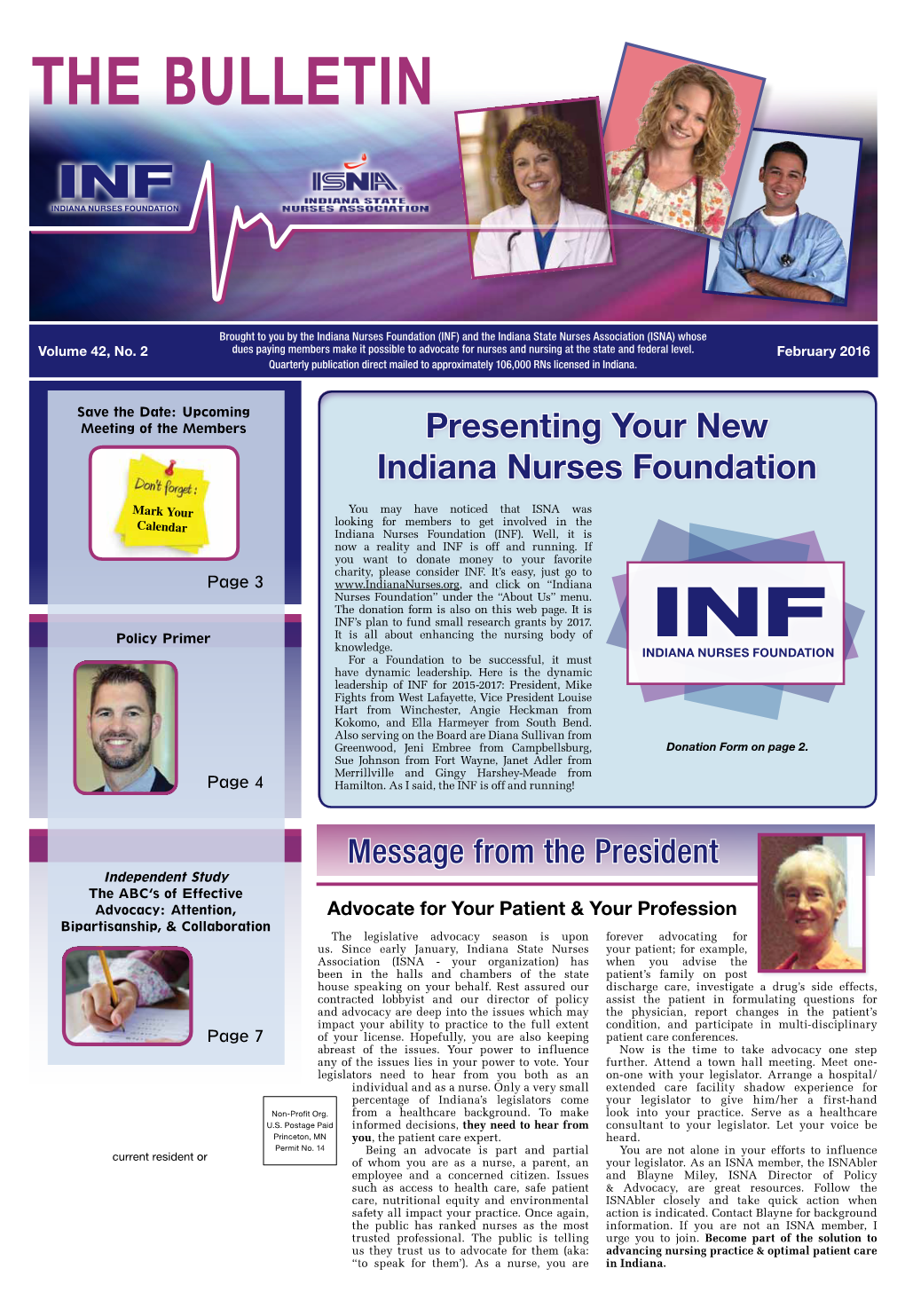 The Bulletin INF INDIANA NURSES FOUNDATION