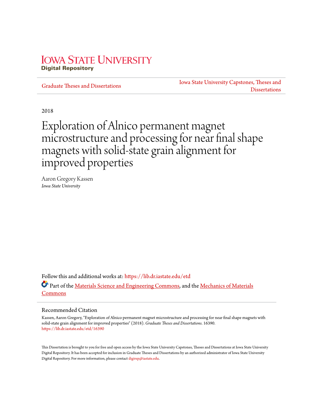 Exploration of Alnico Permanent Magnet Microstructure And