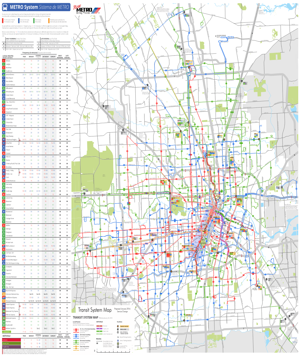 TRANSIT SYSTEM MAP Local Routes E