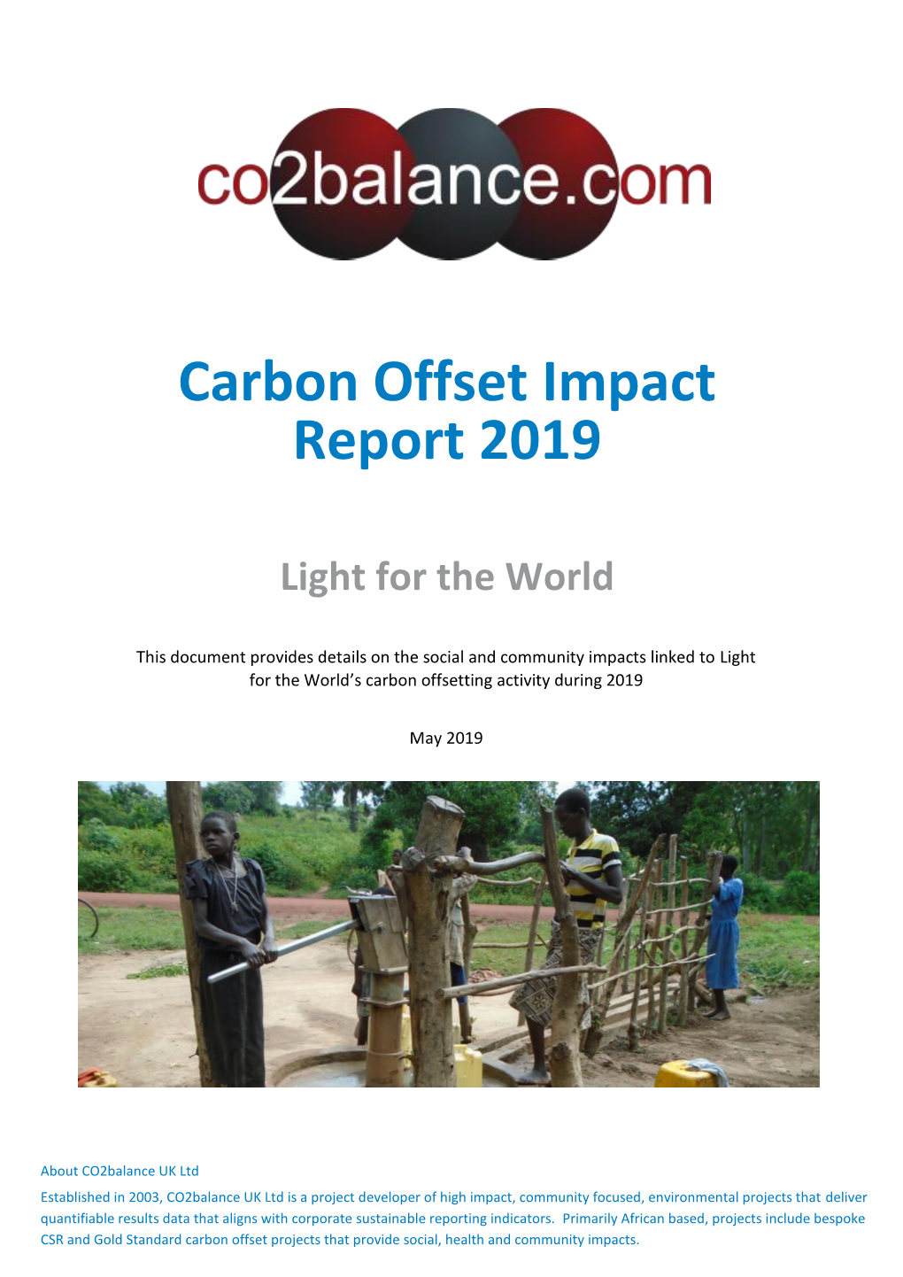 Carbon Offset Impact Report 2019