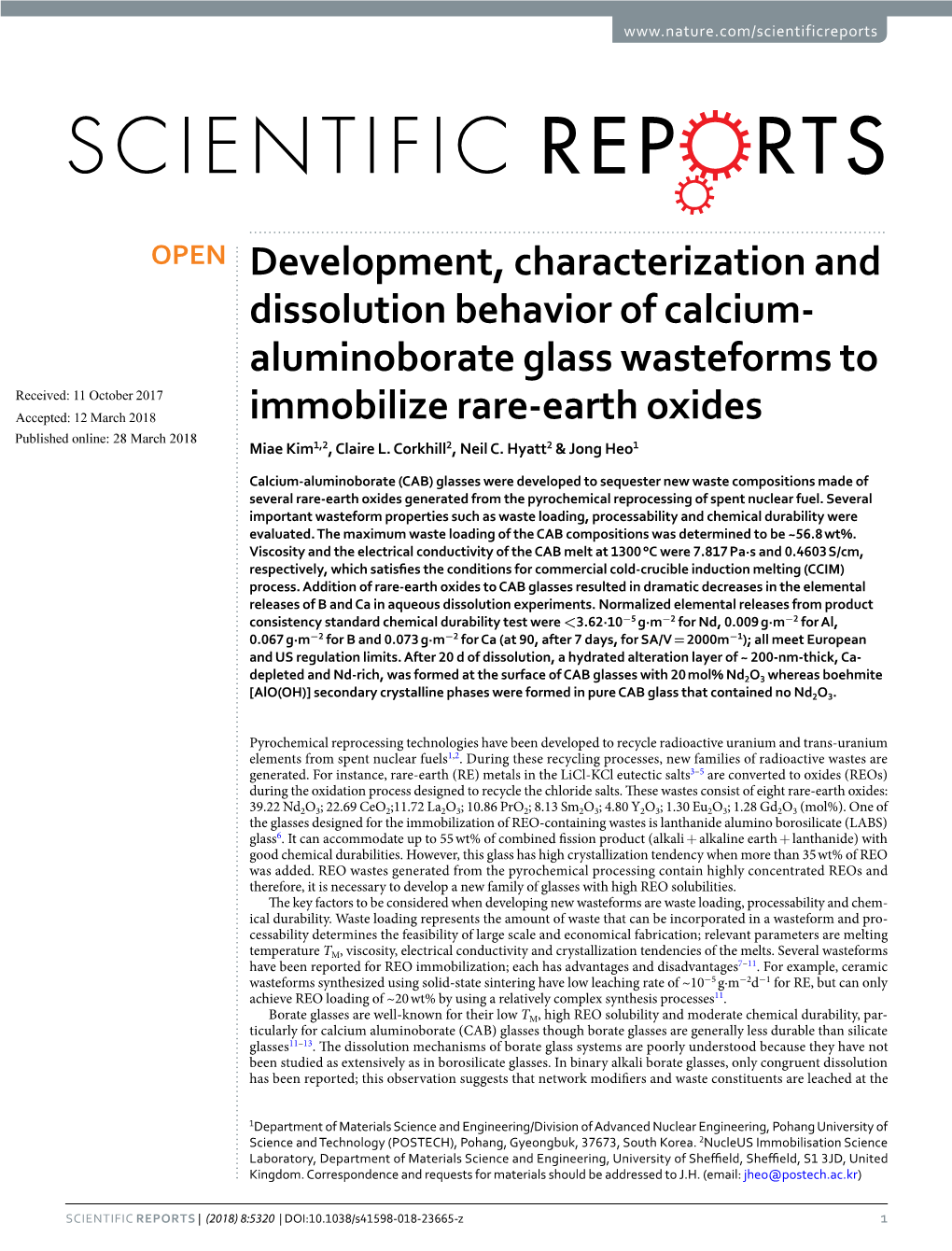 Development, Characterization and Dissolution Behavior of Calcium