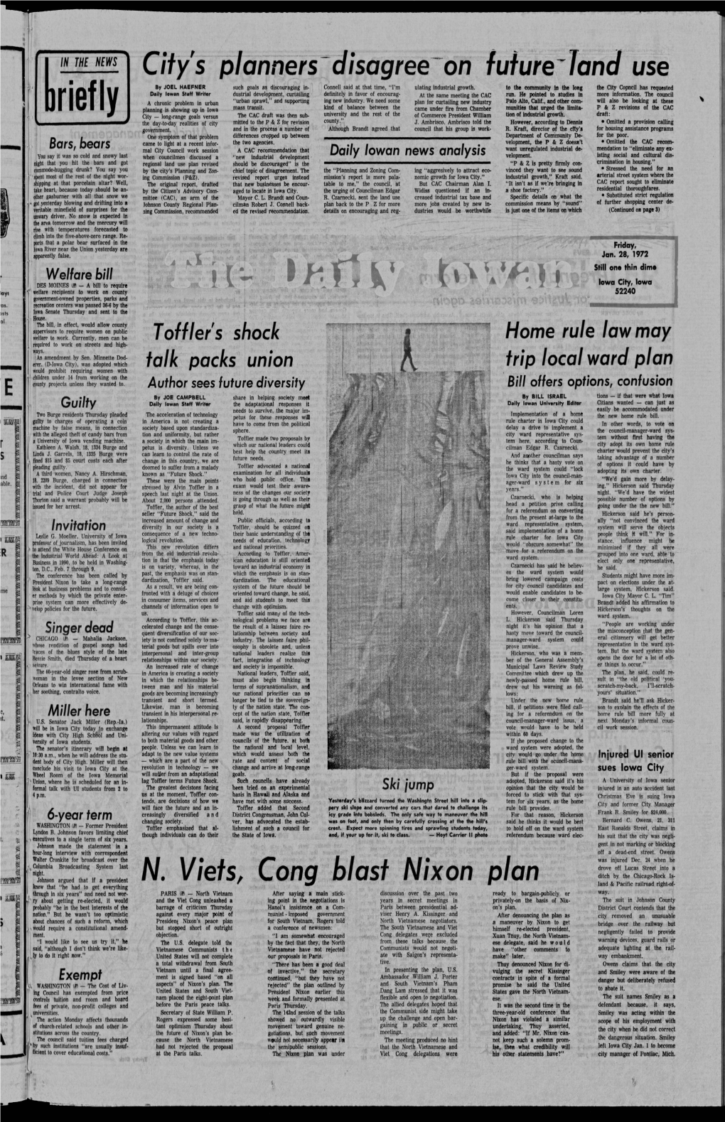 Daily Iowan (Iowa City, Iowa), 1972-01-28