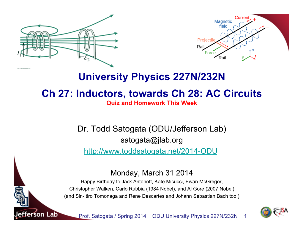 University Physics 227N/232N Ch 27