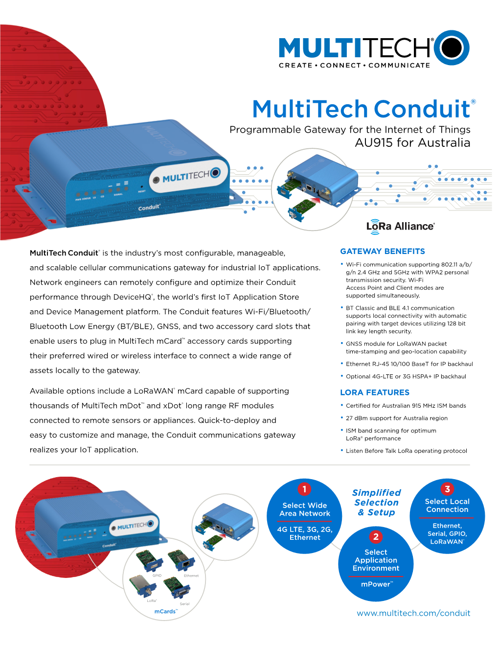 Multitech Conduit®: Programmable Gateways (AU915 for Australia)