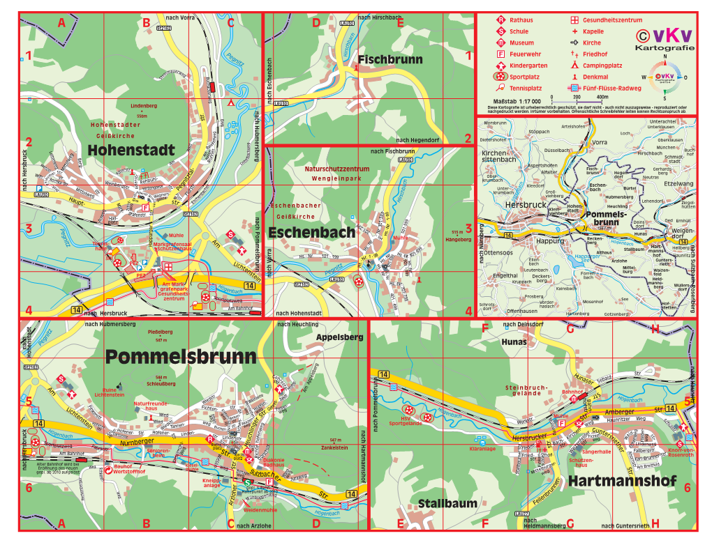Aktuelle Straßenkarte Pommelsbrunn