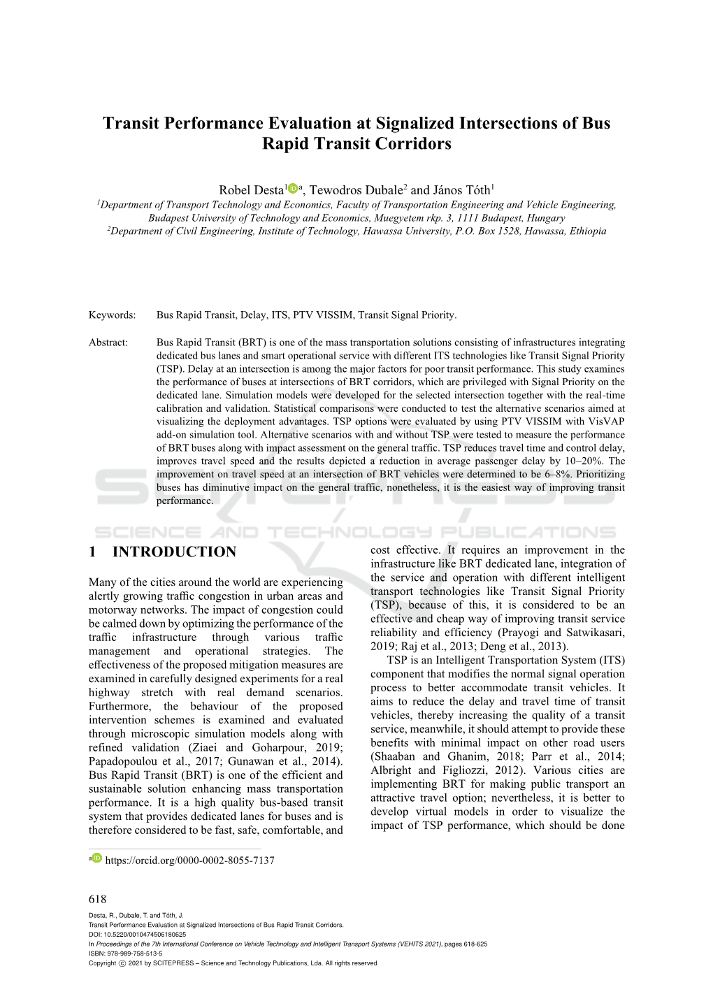 Transit Performance Evaluation at Signalized Intersections of Bus Rapid Transit Corridors