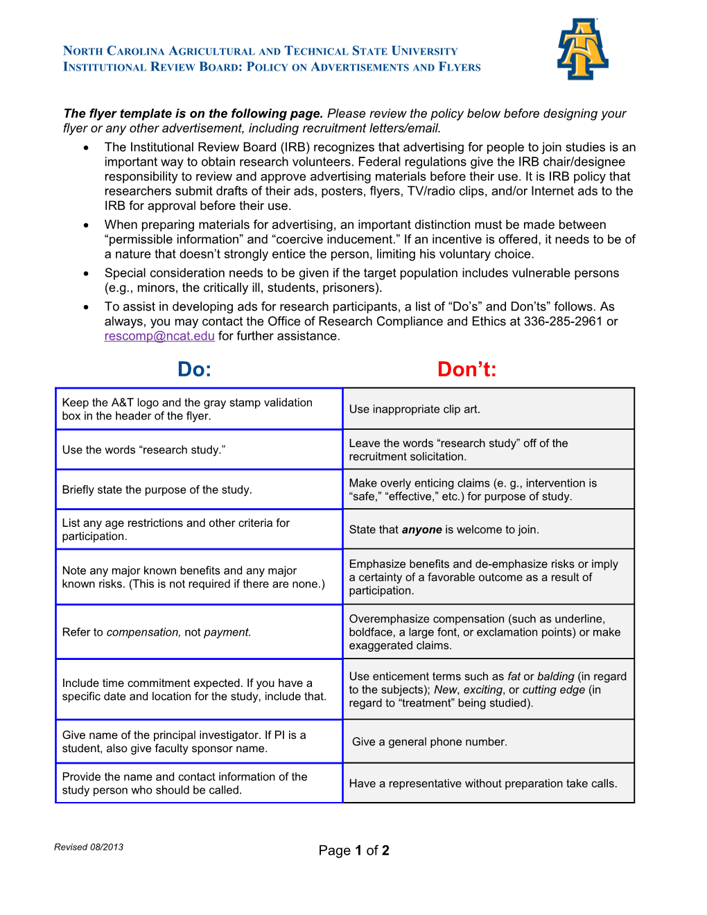 Guidelines for Creating an Informed Consent Cover Letter for No-Risk Surveys