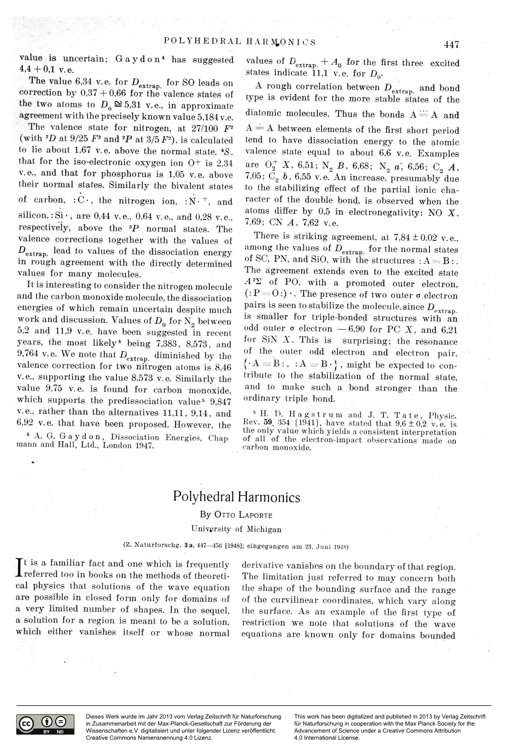 Polyhedral Harmonics