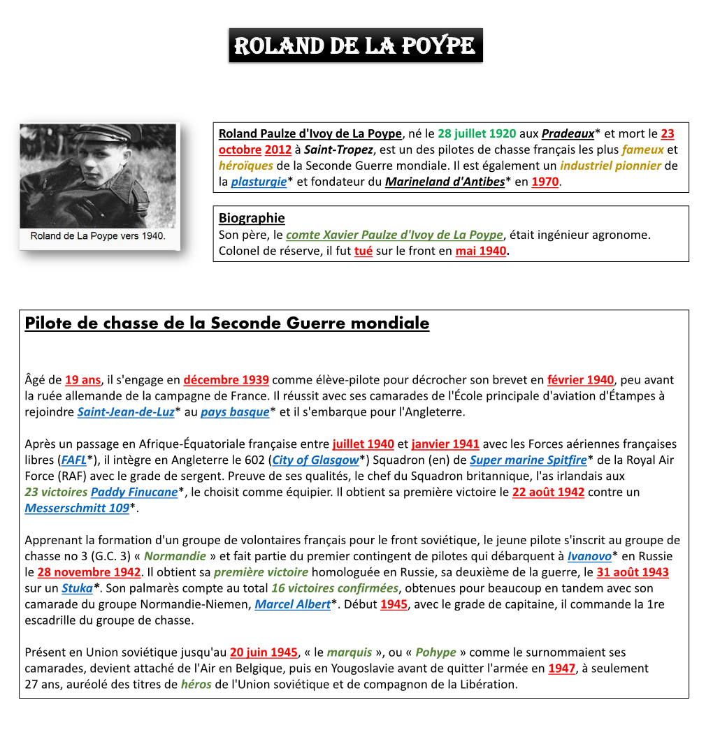 Roland De La Poype