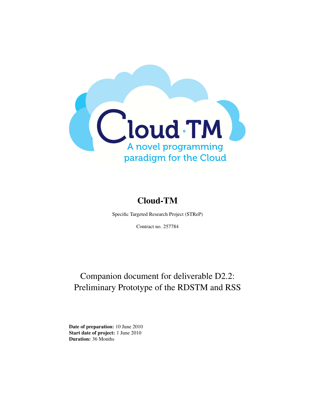 Cloud-TM Companion Document For