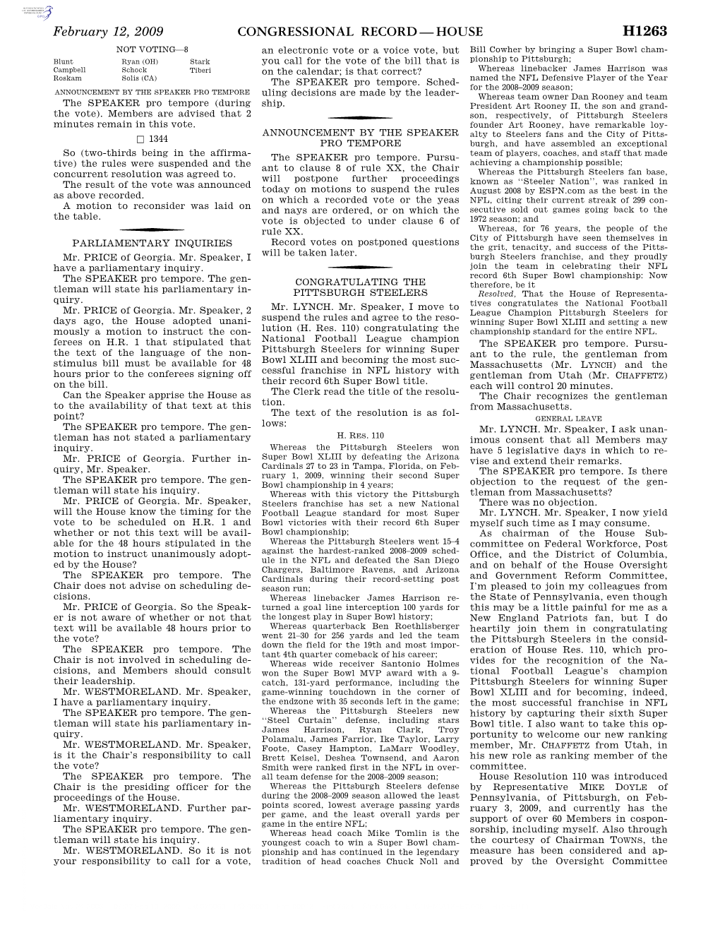 Congressional Record—House H1263