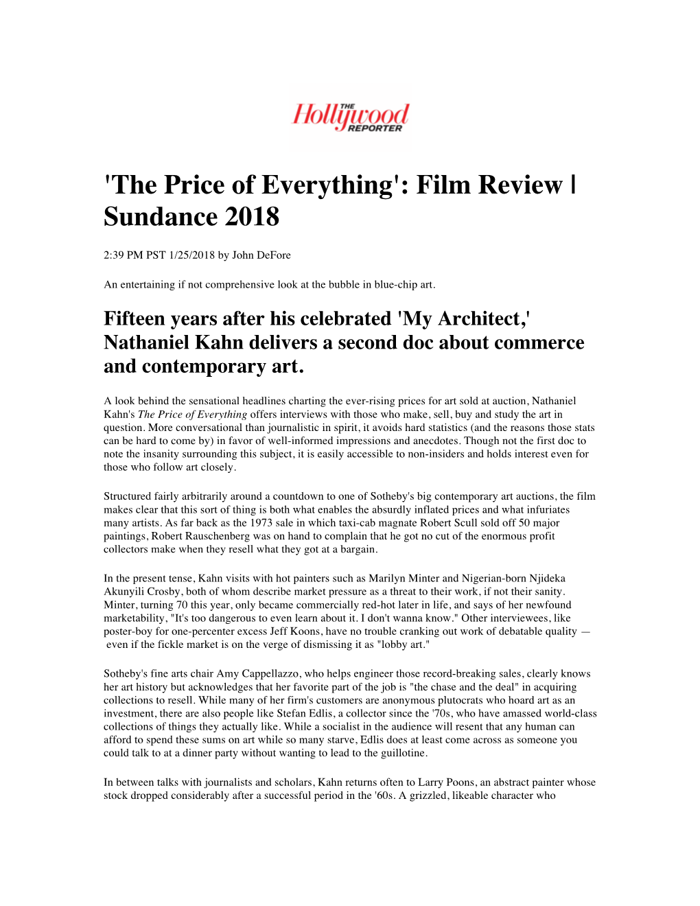 Film Review | Sundance 2018