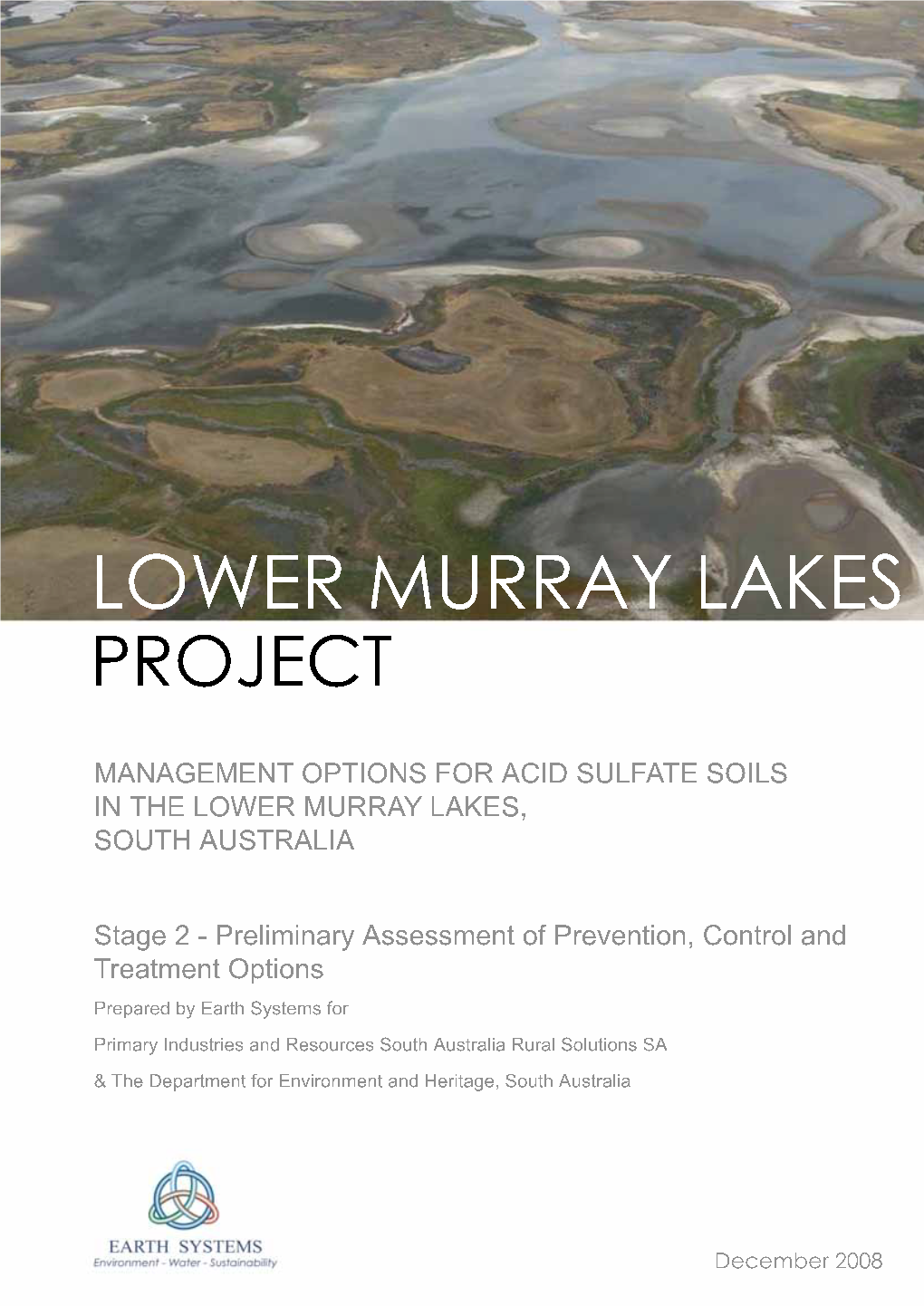 Management Options for Acid Sulfate Soils in the Lower Murray Lakes, South Australia