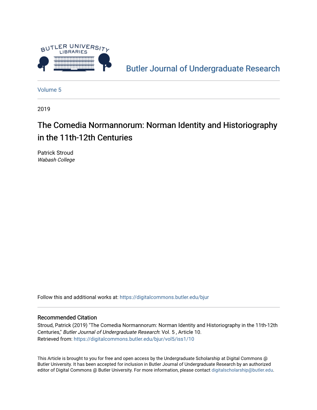 Norman Identity and Historiography in the 11Th-12Th Centuries