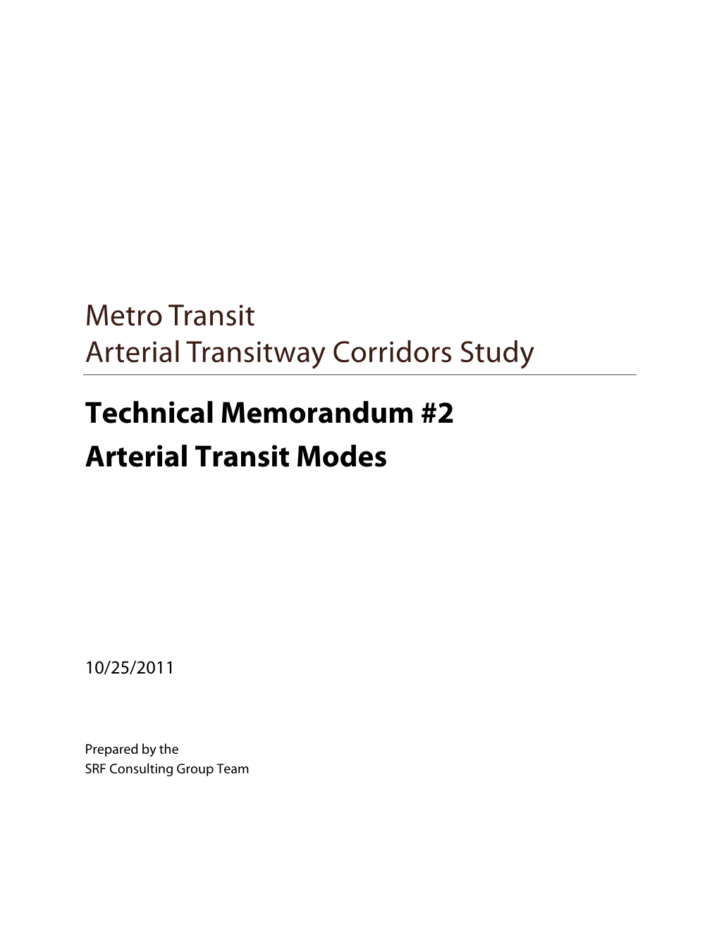 Arterial Transit Modes