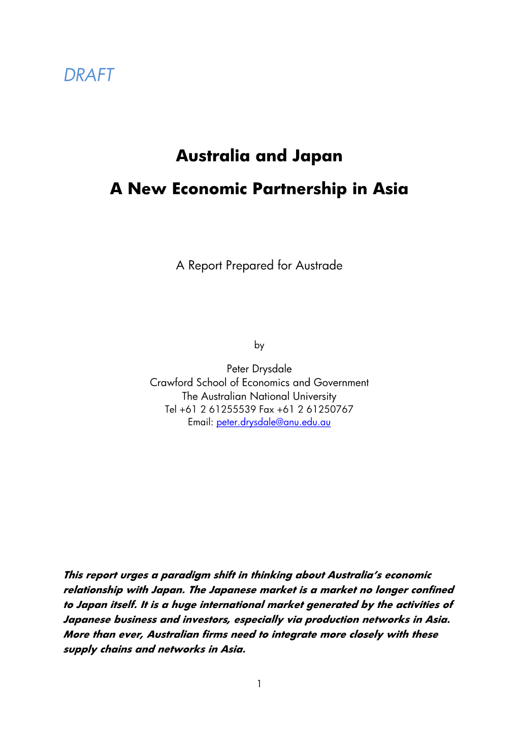 Australia and Japan