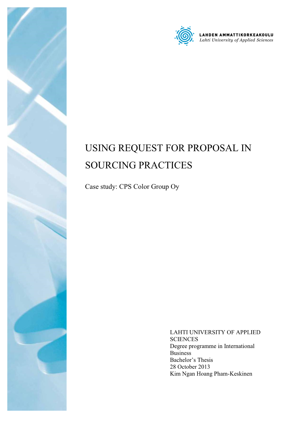 Using Request for Proposal in Sourcing Practices