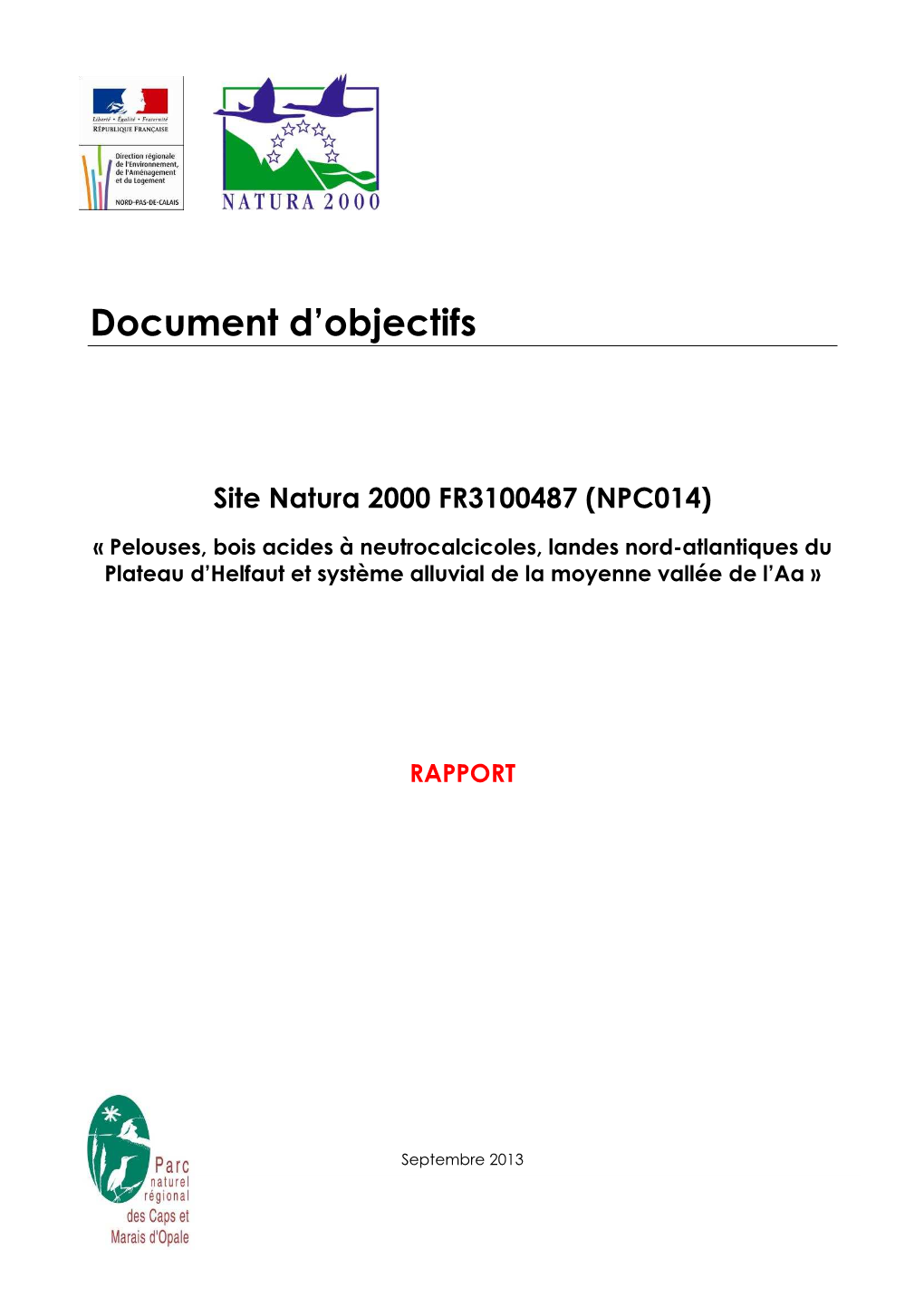 Site Natura 2000 FR3100487 (NPC014)