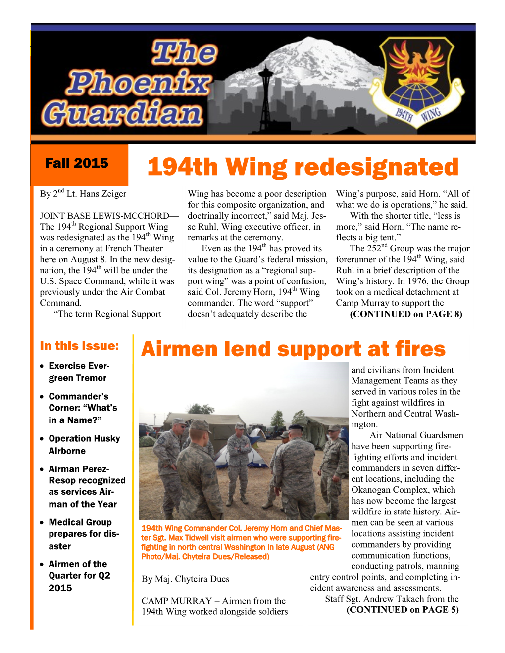 194Th Wing Redesignated by 2Nd Lt