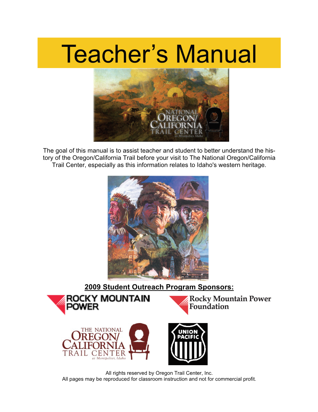 Teacher's Manual