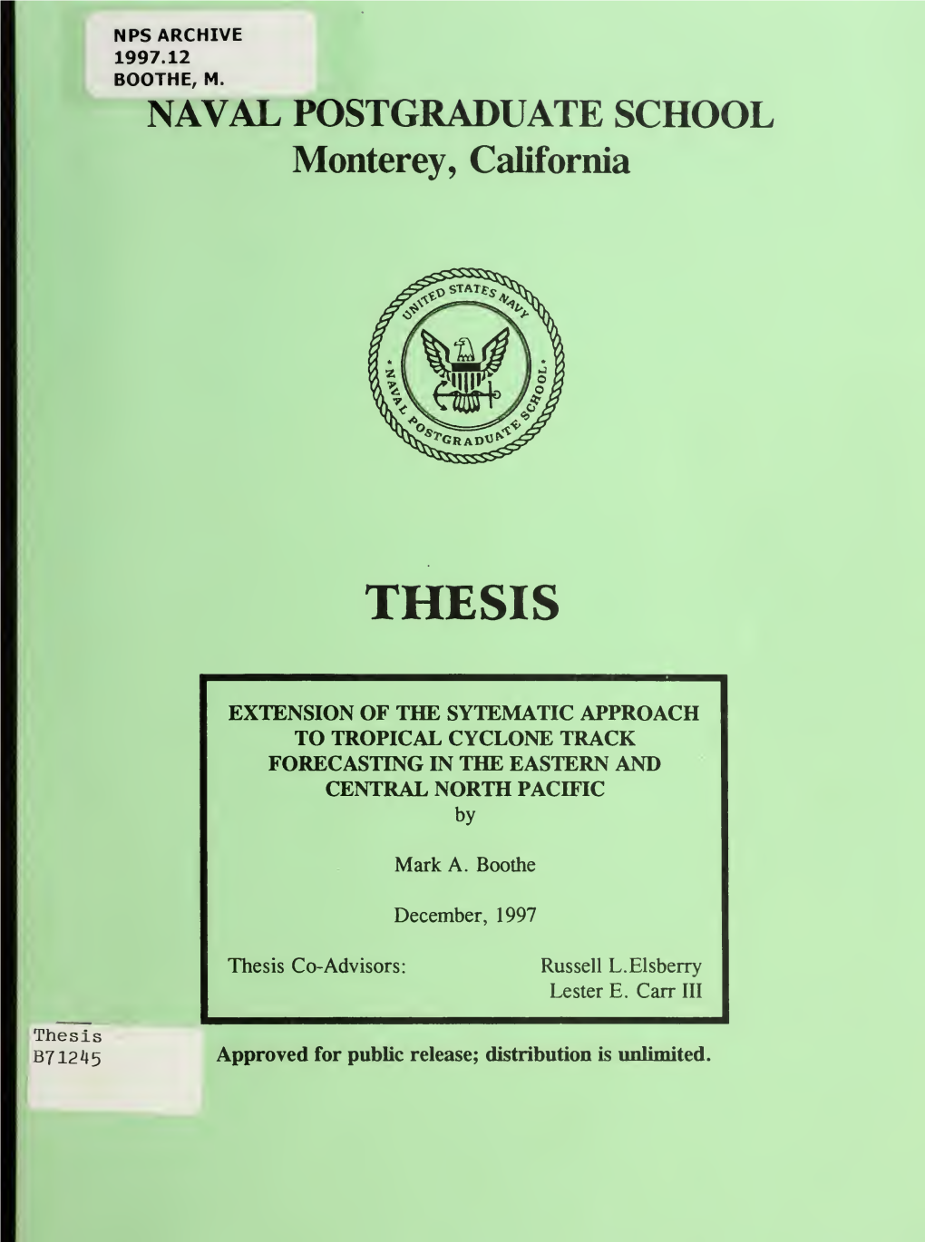 Extension of the Systematic Approach to Tropical Cyclone Track Forecasting in the Eastern and Central North Pacific