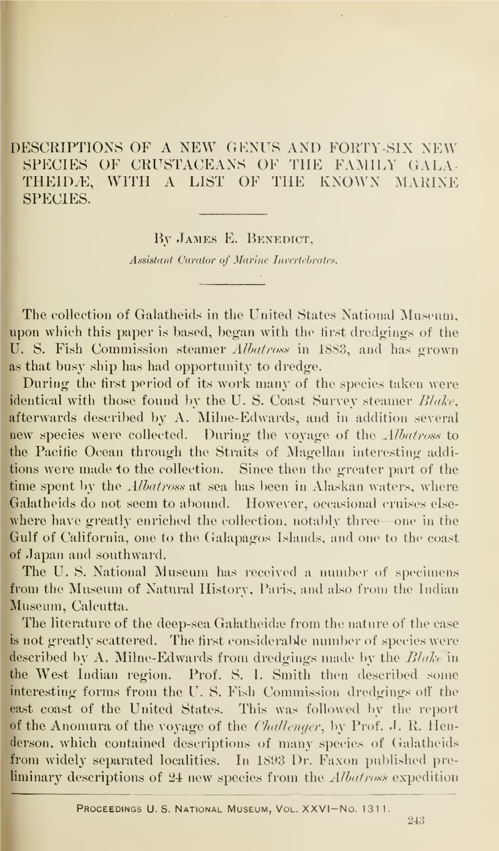 Proceedings of the United States National Museum