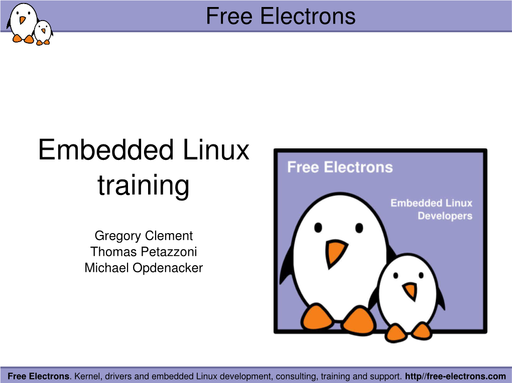 Embedded Linux Training