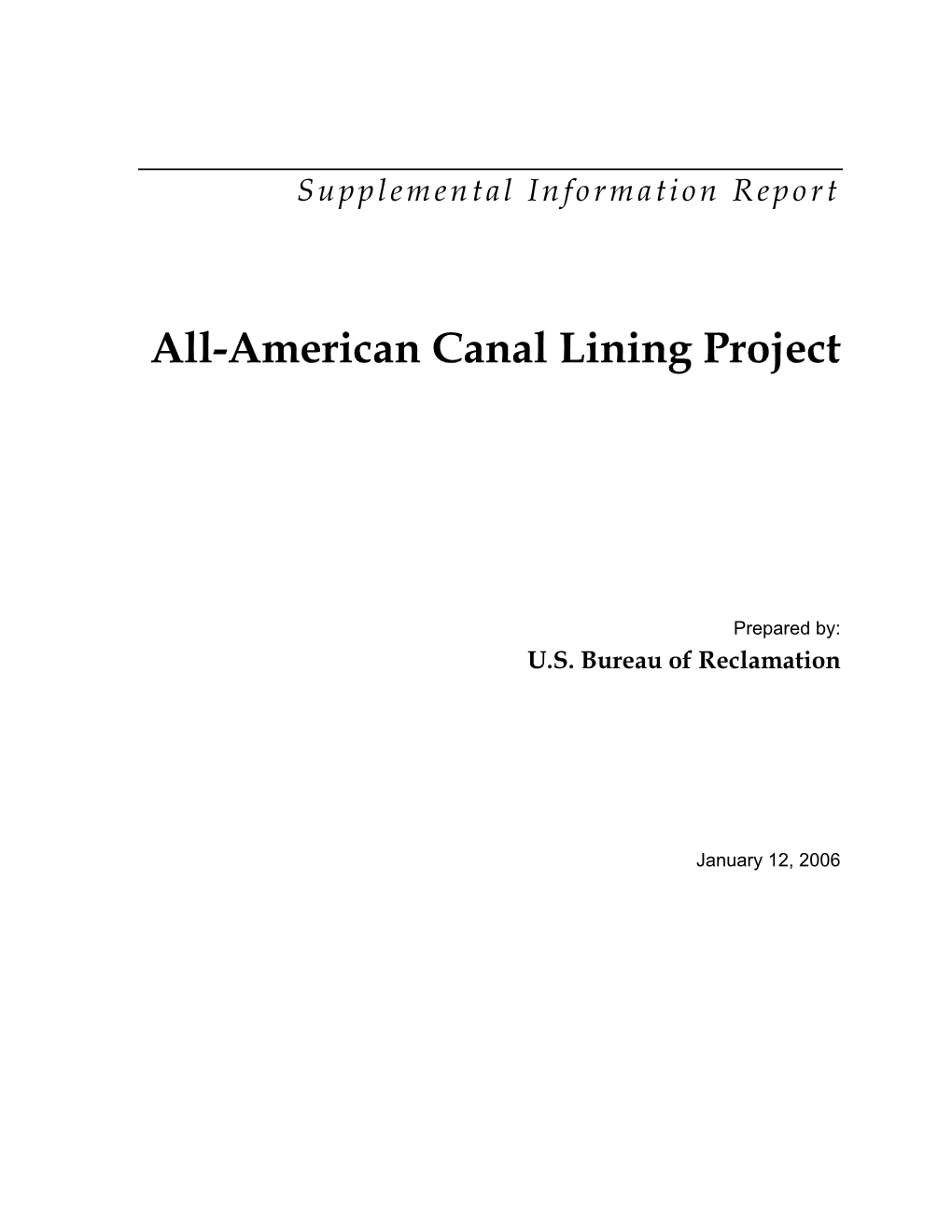 All-American Canal Lining Project