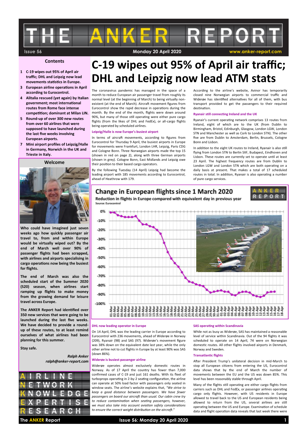 DHL and Leipzig Now Lead ATM Stats 3 European Airline Operations in April According to Eurocontrol