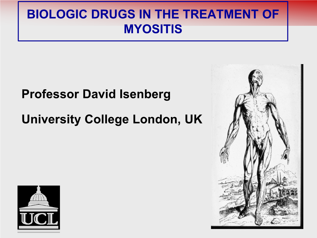 Biologic Drugs in the Treatment of Myositis