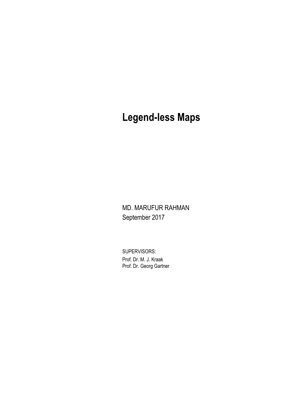 Legend-Less Maps