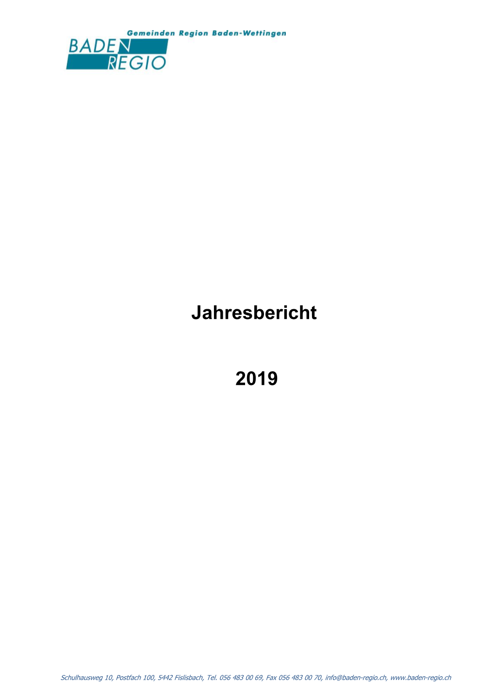 Jahresbericht 2019